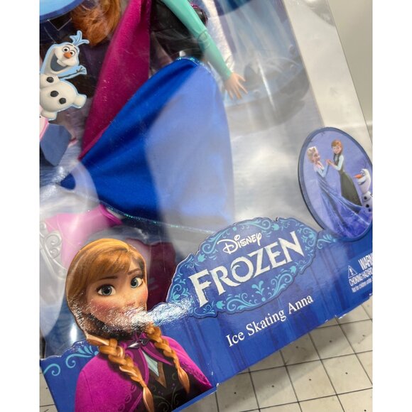 Disney Frozen Ice Skating Anna Doll With Interactive Features By Mattel New - Picture 5 of 8